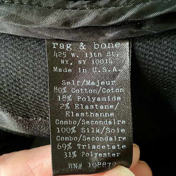 🔥 RAG & BONE . Lace Detailed Tuxedo style Black Blazer. 🔥Size 2 … GORGEOUS! 🔥 - Picture 5 of 17